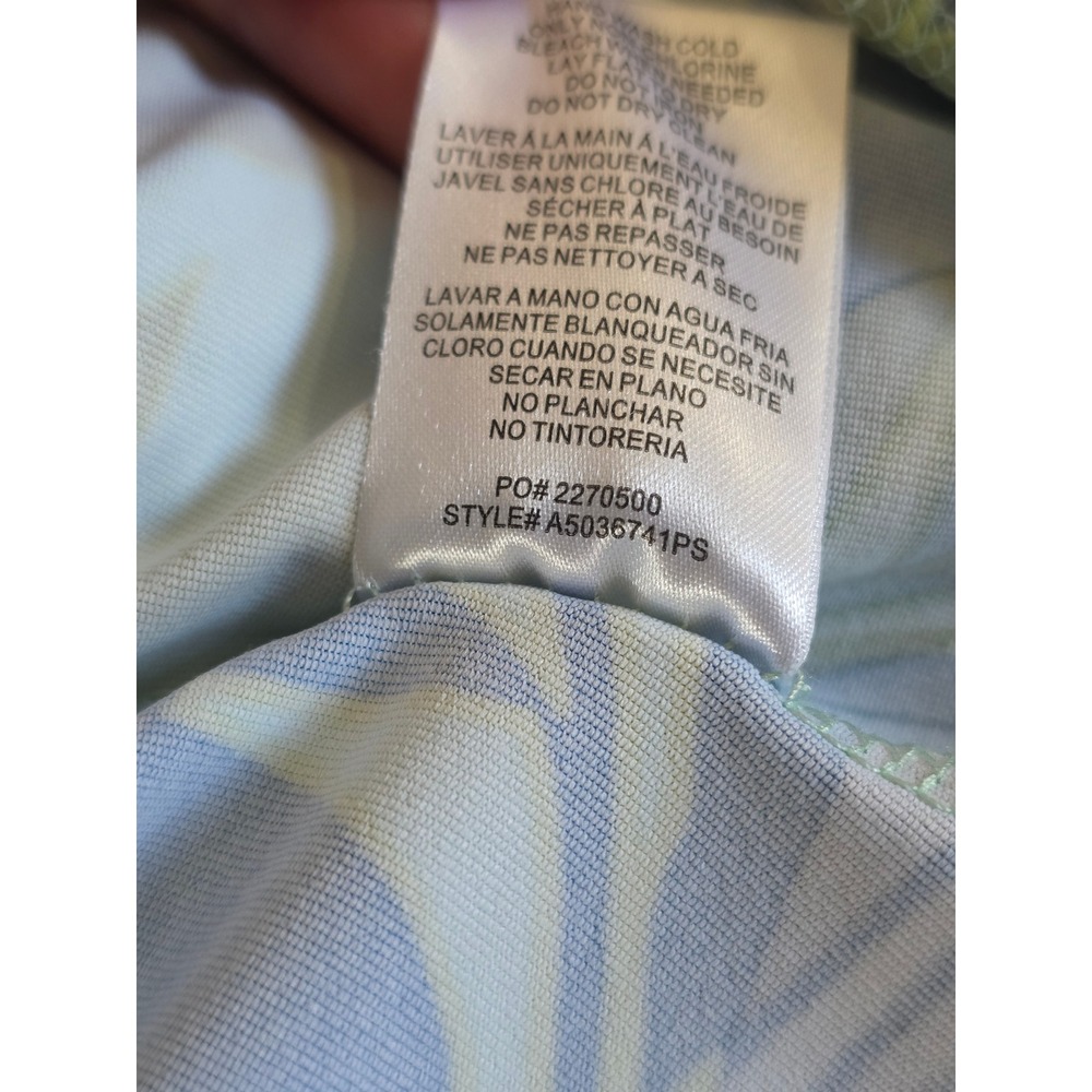 Hang Ten Sunray LS Sun Tee Rash Guard Mint Leaf UPF 50 XL Blue Green Surf Top - Picture 6 of 8